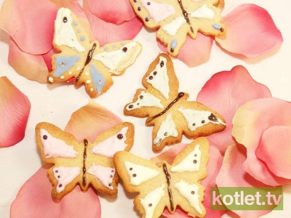 Ciasteczka kolorowe motyle