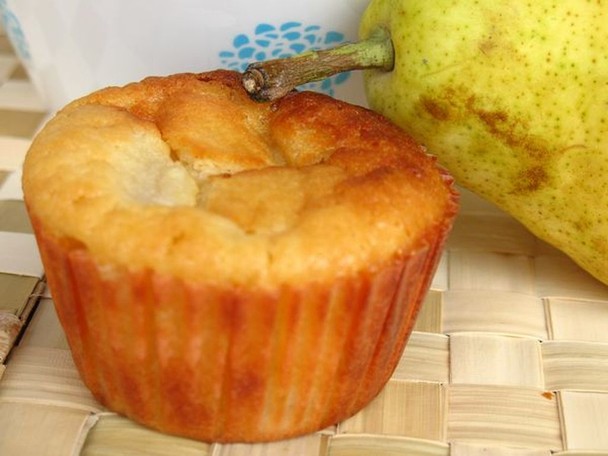 Apetyczne muffiny z gruszkami