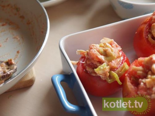 Zapiekane pomidory przgotowanie