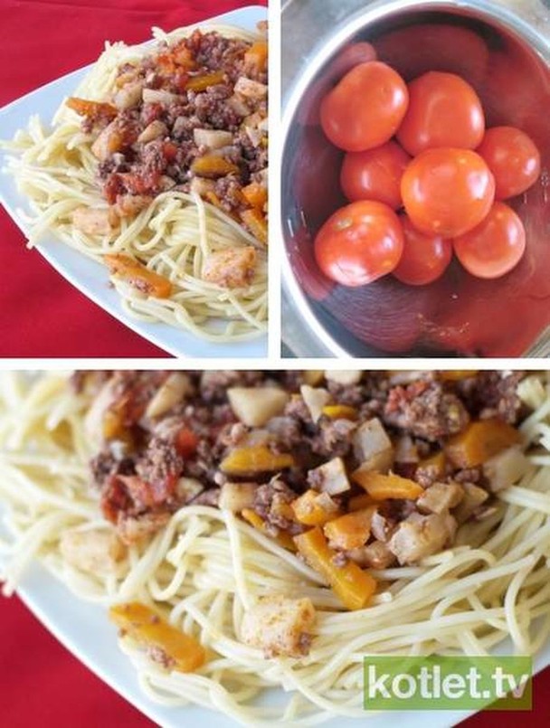 Spaghetti z mięsem